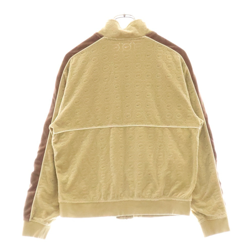 SUPREME(シュプリーム) 21SS ×NIKE VELOUR TRACK JACKET ナイキ ベロアトラックジャケット ジップアップジャケット ジャージ ベージュ DB0496-297