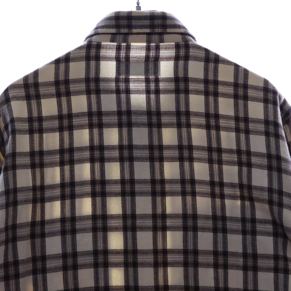 BACK BONE(バックボーン) 09AW FORMAL SHIRTS チェック スナップボタン 長袖シャツ ブラウン BC09FW-S01