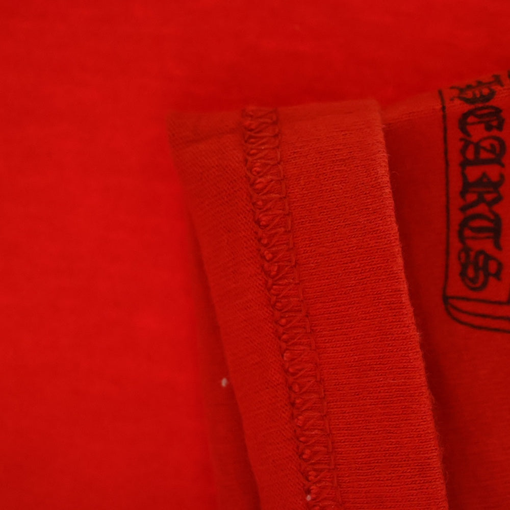 CHROME HEARTS(クロムハーツ) OLD NECK LOGO DAGGER S/S T SHIRT オールド ネックロゴ ダガープリント 半袖 ポケットTシャツ カットソー レッド