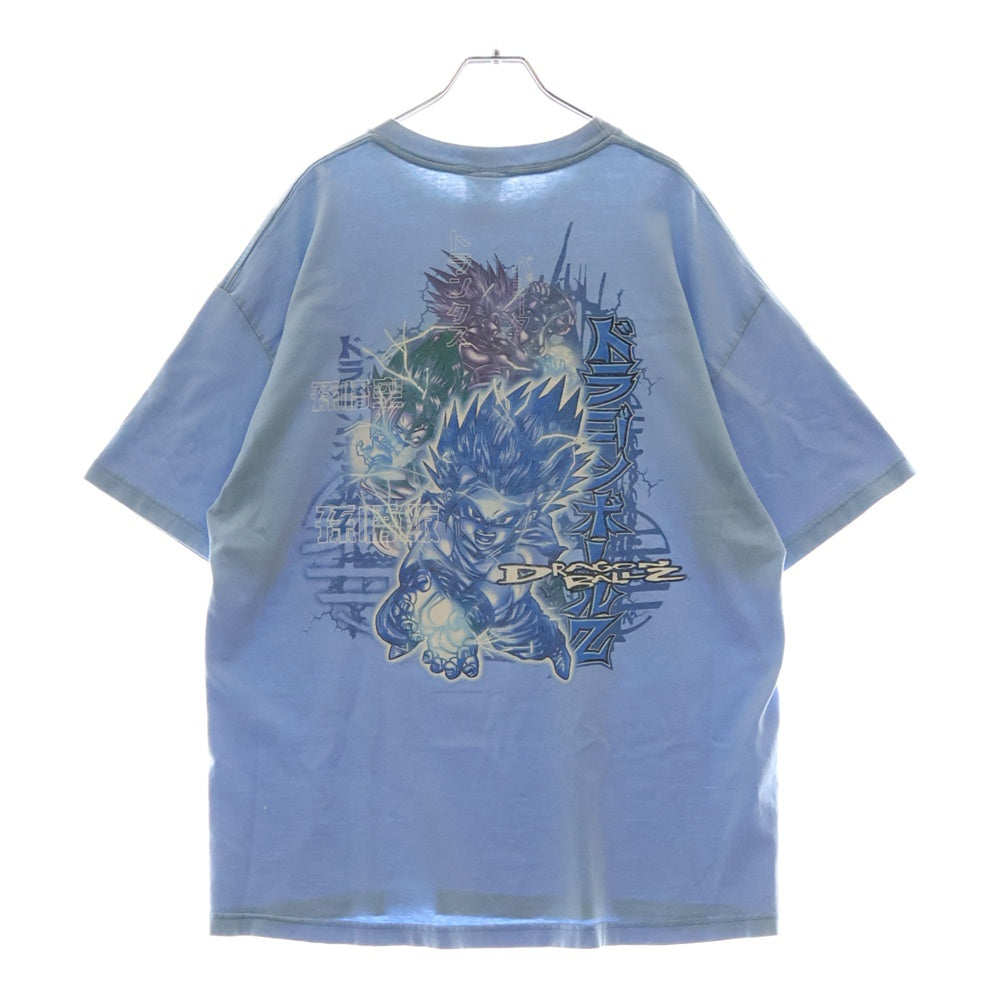 VINTAGE(ヴィンテージ) 00S VITNAGE DRAGONBALL Z TEE ヴィンテージ ドラゴンボールゼット 孫悟空 孫悟飯 トランクス ベジータ 両面プリントTシャツ 半袖クルーネックカットソー ブルー