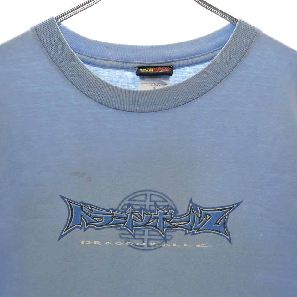 VINTAGE(ヴィンテージ) 00S VITNAGE DRAGONBALL Z TEE ヴィンテージ ドラゴンボールゼット 孫悟空 孫悟飯 トランクス ベジータ 両面プリントTシャツ 半袖クルーネックカットソー ブルー
