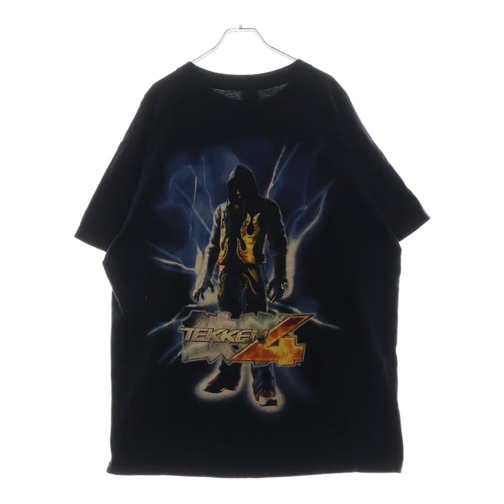 VINTAGE(ヴィンテージ) 00S VINTAGE TEKKEN4 GAME TEE ヴィンテージ FRUITSタグ 鉄拳4 ゲーム バックプリントTシャツ 半袖クルーネックカットソー ブラック