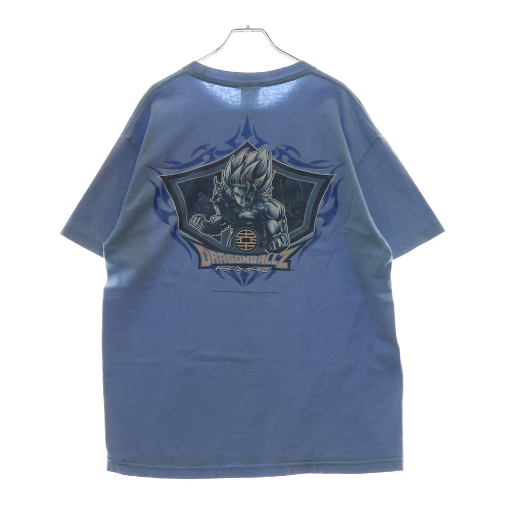 VINTAGE(ヴィンテージ) 00S VINTAGE DRAGONBALL Z TEE ヴィンテージ ドラゴンボールゼット 孫悟空 ベジータ 両面プリントTシャツ 半袖クルーネックカットソー ブルー