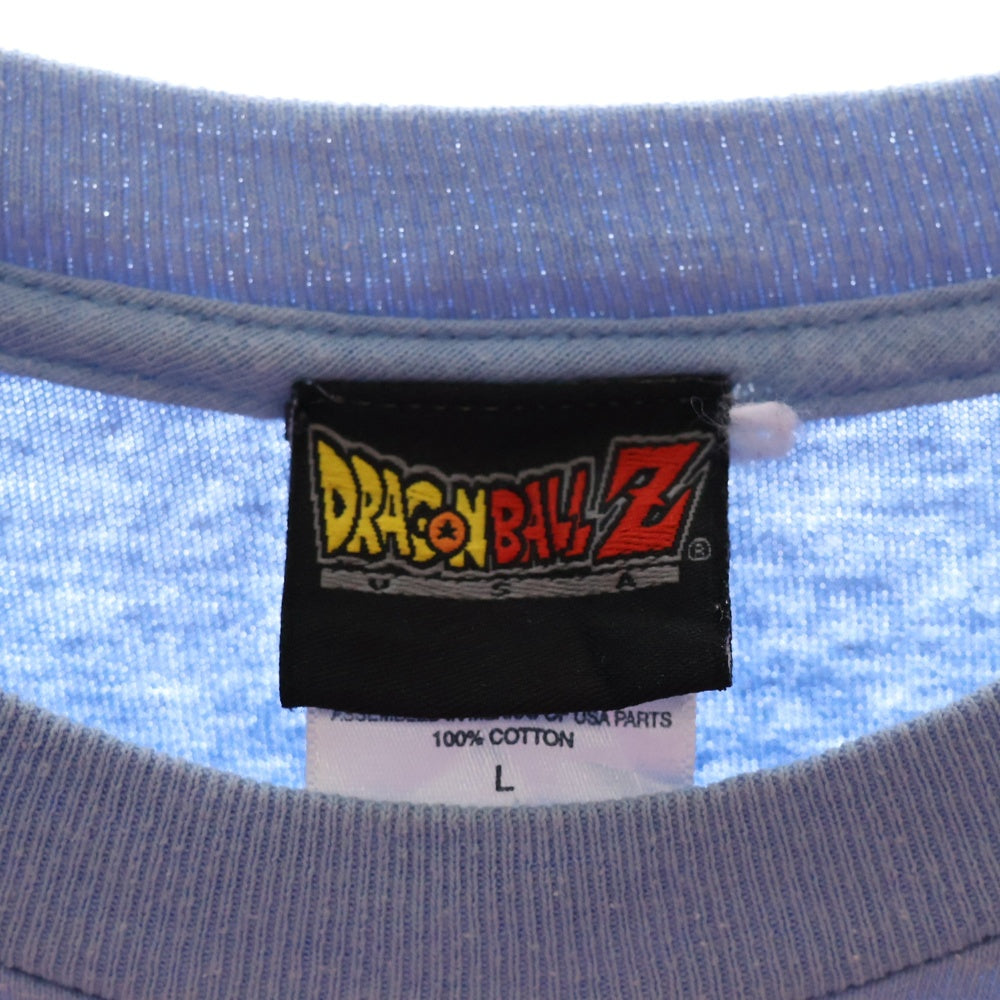 VINTAGE(ヴィンテージ) 00S VINTAGE DRAGONBALL Z TEE ヴィンテージ ドラゴンボールゼット 孫悟空 ベジータ 両面プリントTシャツ 半袖クルーネックカットソー ブルー