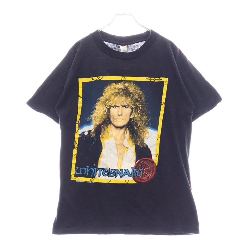 VINTAGE(ヴィンテージ) 90S VITNAGE WHITESNAKE 1990 JAPAN TOUR TEE ヴィンテージ ホワイトスネーク ツアーTシャツ 半袖クルーネックカットソー ブラック