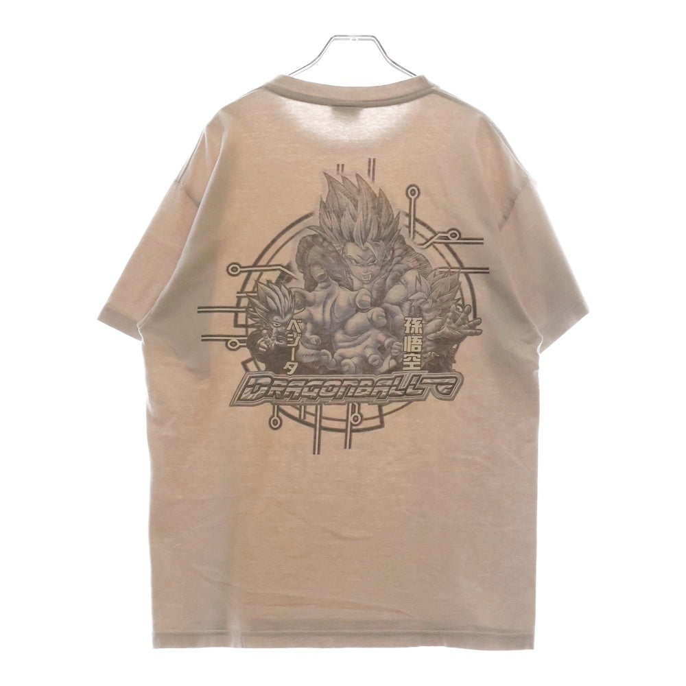 VINTAGE(ヴィンテージ) 00S VINTAGE DRAGONBALL Z TEE ヴィンテージ ドラゴンボールゼット 孫悟空 ベジータ ゴジータ 両面プリントTシャツ 半袖クルーネックカットソー アイボリー