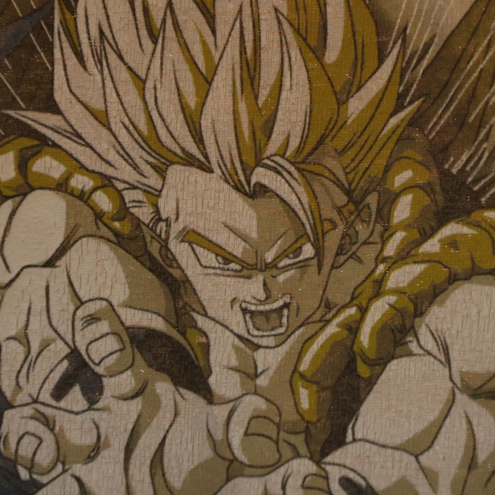 VINTAGE(ヴィンテージ) 00S VINTAGE DRAGONBALL Z TEE ヴィンテージ ドラゴンボールゼット 孫悟空 ベジータ ゴジータ 両面プリントTシャツ 半袖クルーネックカットソー ベージュ