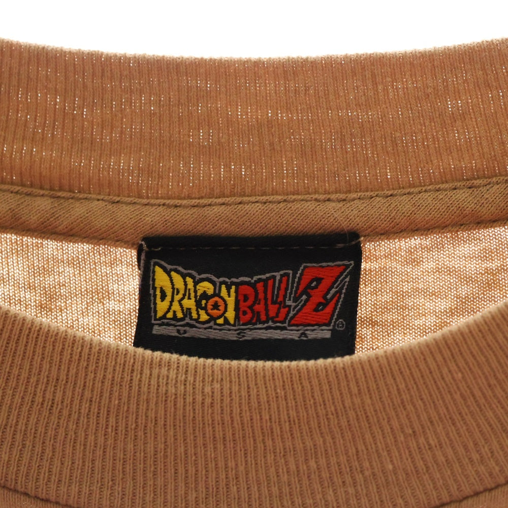 VINTAGE(ヴィンテージ) 00S VINTAGE DRAGONBALL Z TEE ヴィンテージ ドラゴンボールゼット 孫悟空 ベジータ ゴジータ 両面プリントTシャツ 半袖クルーネックカットソー ベージュ