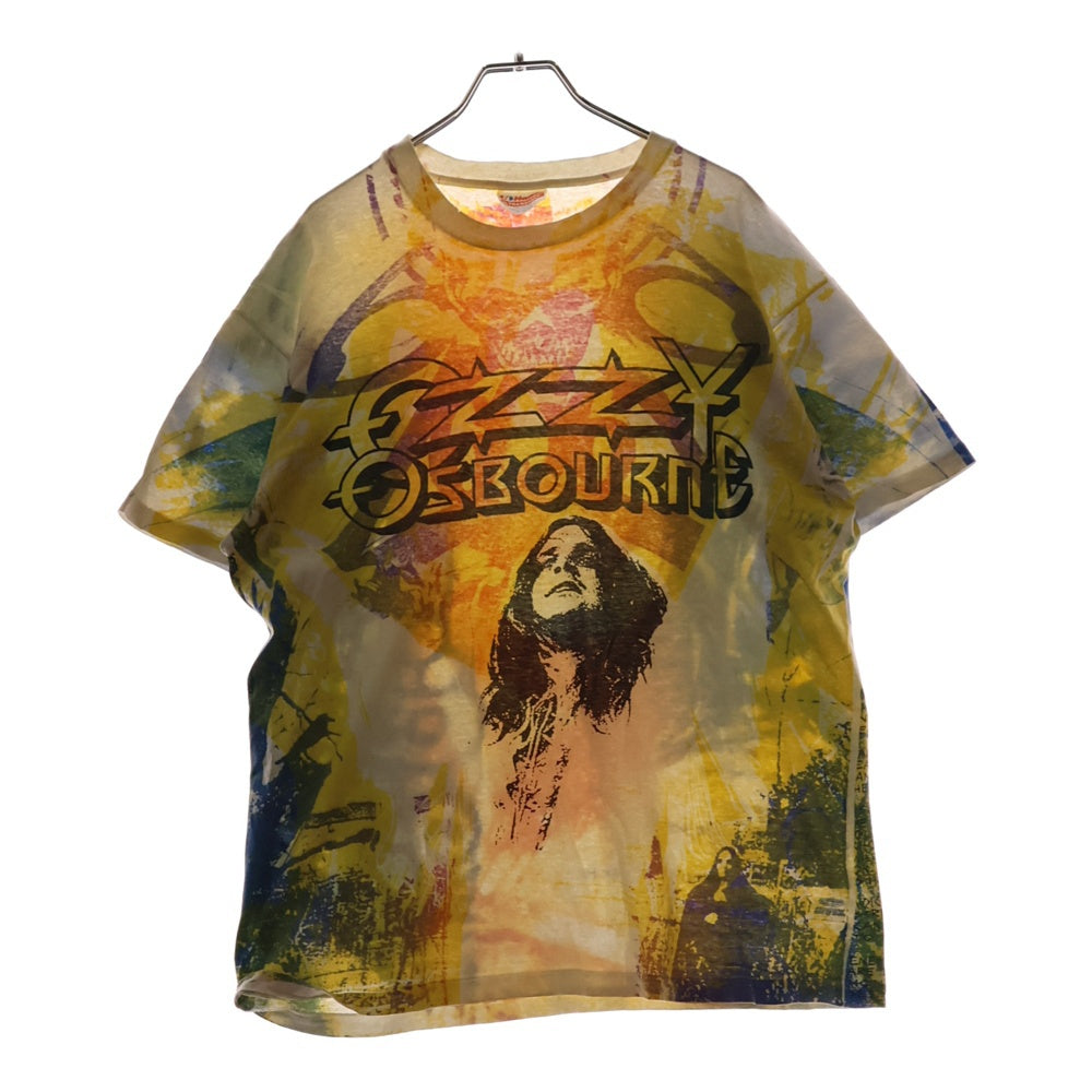 VINTAGE(ヴィンテージ) 90S VINTAGE OZZY OSBORNE 1991 TOUR TEE ヴィンテージ オジーオズボーン 1991ツアー ヘインズタグ タイダイTシャツ 半袖クルーネックカットソー マルチカラー
