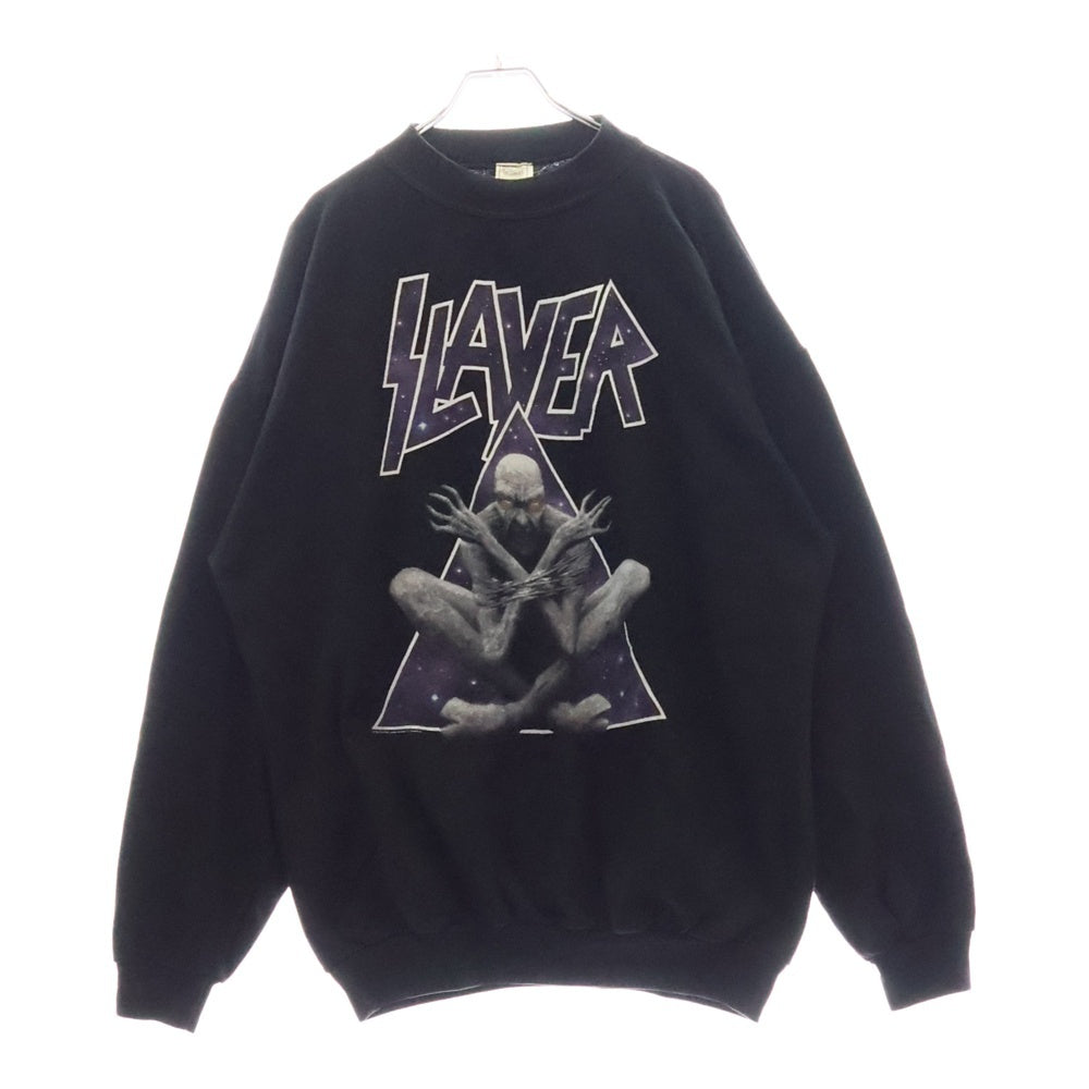 VINTAGE(ヴィンテージ) 90S VINTAGE SLAYER DIVINE INTERVENTION SWEATSHIRT ヴィンテージ スレイヤー ディバインインターベンション 両面プリント スウェットトレーナー ブラック