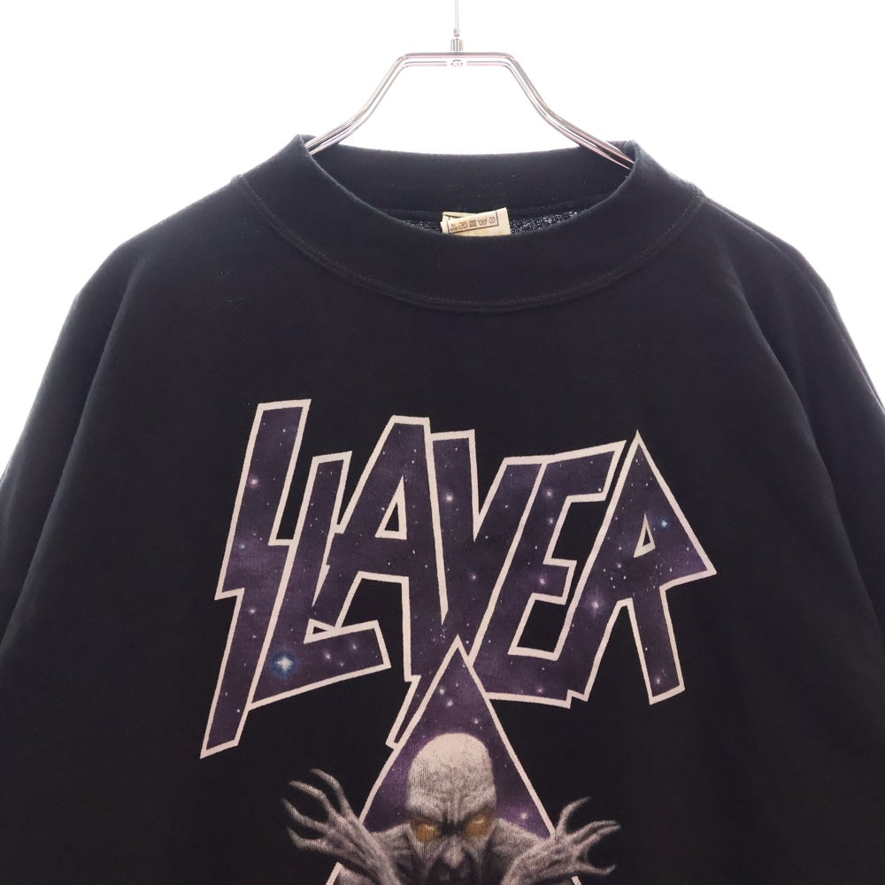 VINTAGE(ヴィンテージ) 90S VINTAGE SLAYER DIVINE INTERVENTION SWEATSHIRT ヴィンテージ スレイヤー ディバインインターベンション 両面プリント スウェットトレーナー ブラック