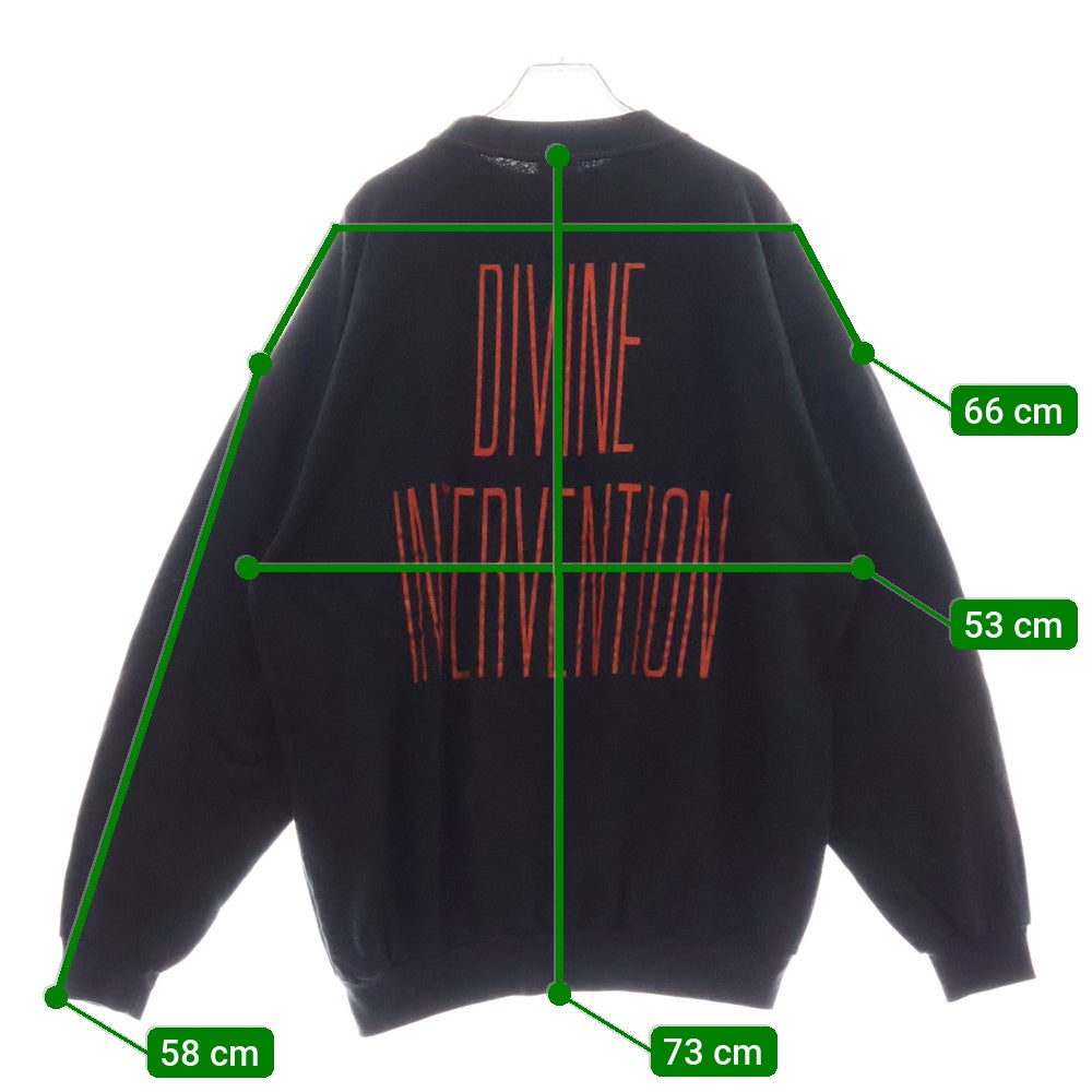 VINTAGE(ヴィンテージ) 90S VINTAGE SLAYER DIVINE INTERVENTION SWEATSHIRT ヴィンテージ スレイヤー ディバインインターベンション 両面プリント スウェットトレーナー ブラック