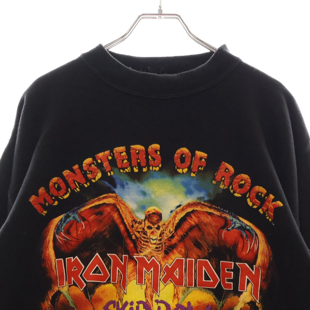 VINTAGE(ヴィンテージ) 90S VINTAGE MONSTERS OF ROCK 1992 LIVE SWEATSHIRT ヴィンテージ モンスターオブロック 1992ライブ 両面プリント スウェットトレーナー ブラック