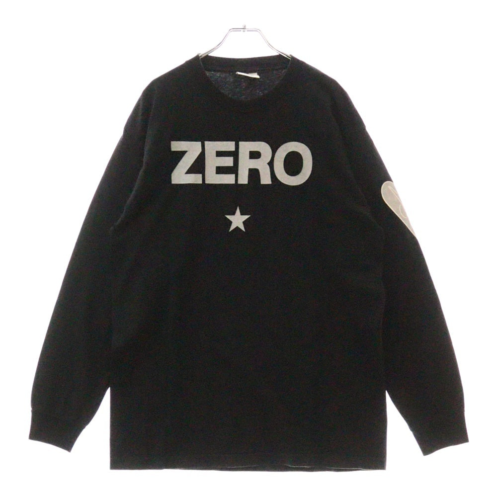 VINTAGE(ヴィンテージ) 90s The Smashing Pumpkins ZERO スマッシングパンプキンズ ゼロ ロゴプリント クルーネック長袖Tシャツ カットソー ブラック