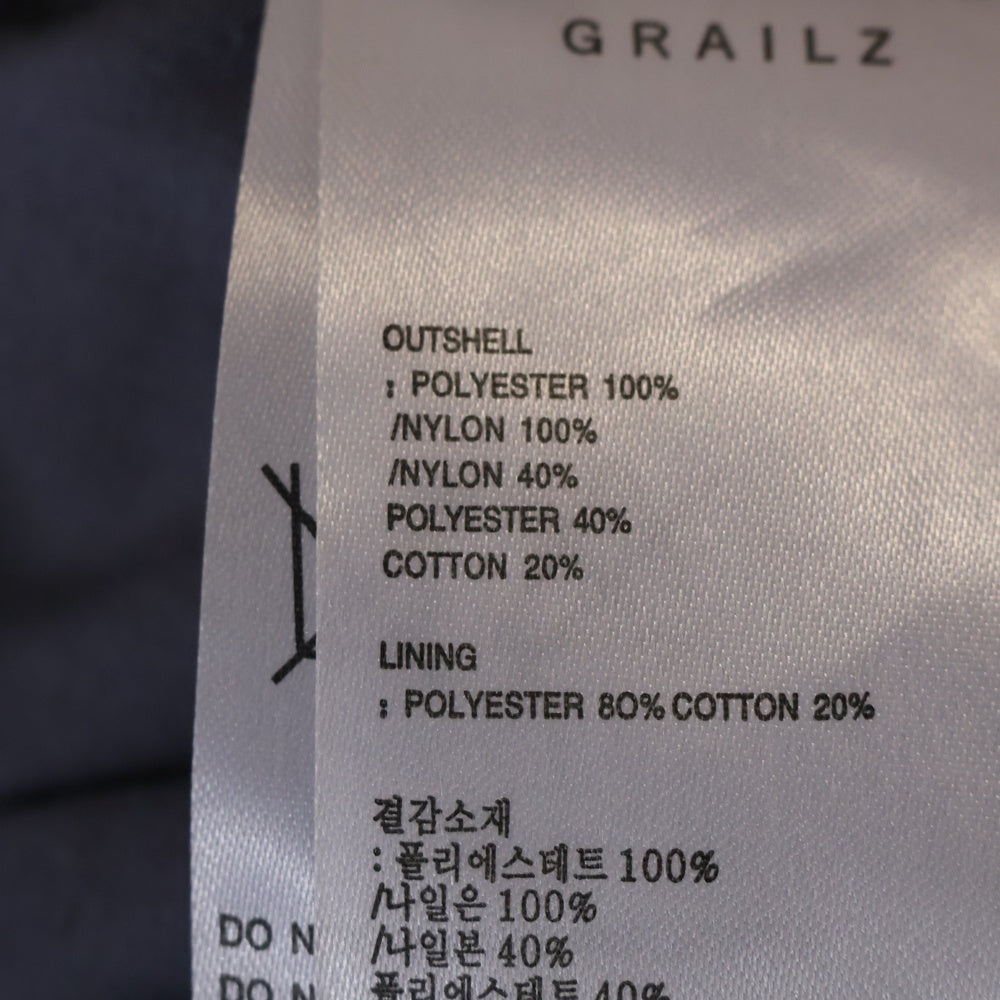 GRAILZ(グレイルズ) COLOUR BLOCK SHELL PARKA カラーブロック シェルジャケット ナイロンパーカーグレー