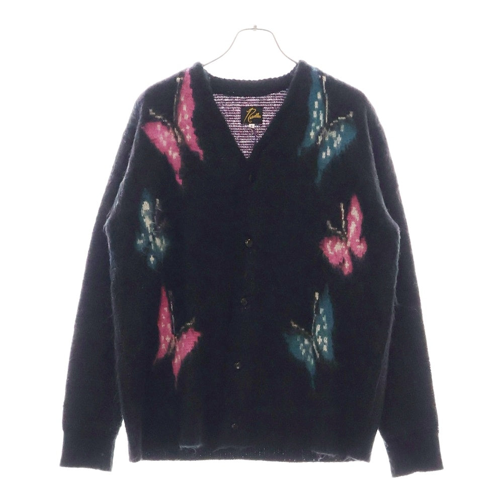 Needles(ニードルス) MOHAIR CARDIGAN バタフライ モヘアニット カーディガン ブラック NS1691