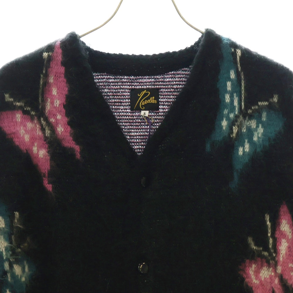 Needles(ニードルス) MOHAIR CARDIGAN バタフライ モヘアニット カーディガン ブラック NS1691
