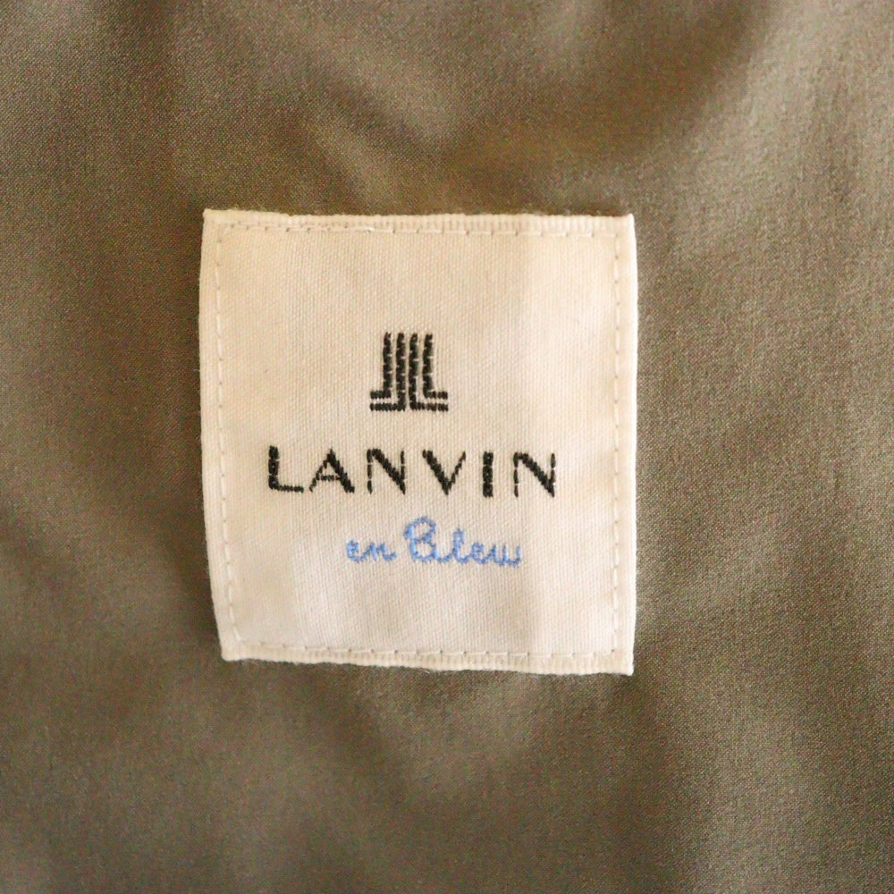 LANVIN(ランバン) ポリエステルポケット切り替えジャケット ベージュ