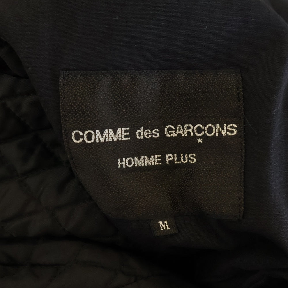 COMME des GARCONS HOMME PLUS(コムデギャルソンオムプリュス) 90S AD1991 キルティングインナーステンカラーコート ネイビー PC050030