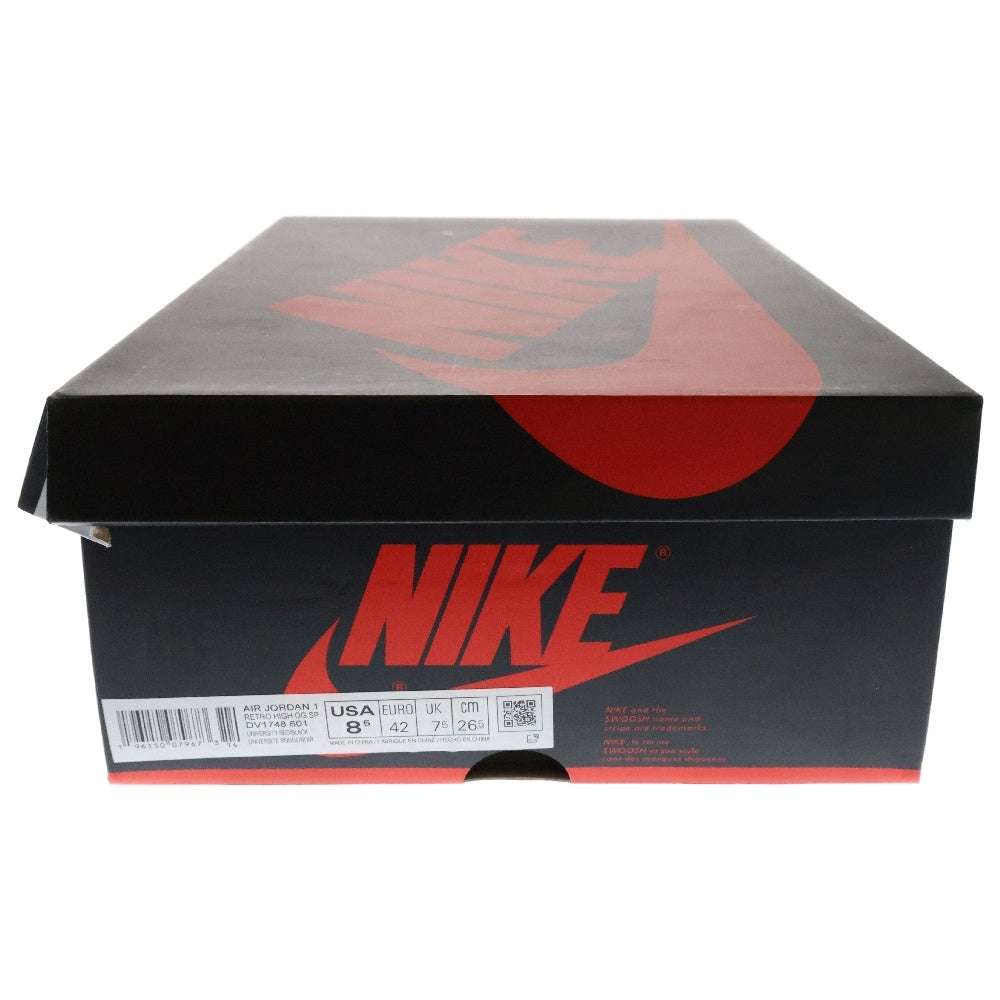 NIKE(ナイキ) AIR JORDAN 1 HIGH OG SP エアジョーダン1 ネクストチャプター ハイカットスニーカー ホワイト/レッド US8.5/26.5cm DV1748-601