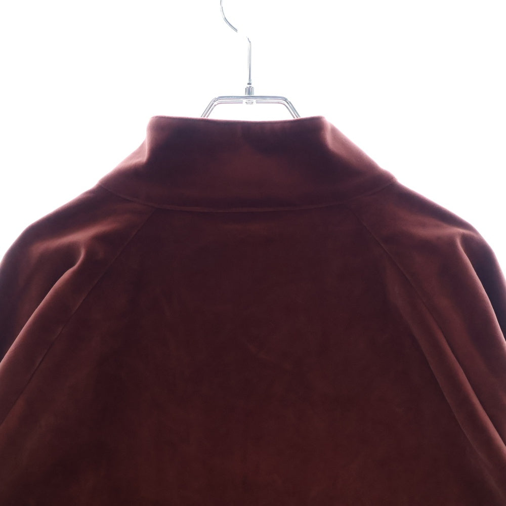 STUSSY(ステューシー) ZIP UP VELOUR JACKET ジップ アップ ベロア ジャケット バーガンディ