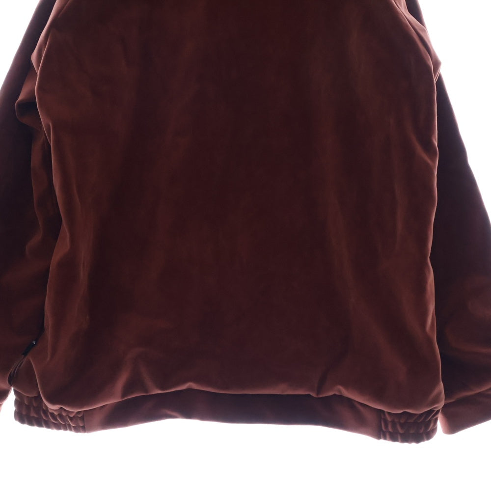 STUSSY(ステューシー) ZIP UP VELOUR JACKET ジップ アップ ベロア ジャケット バーガンディ