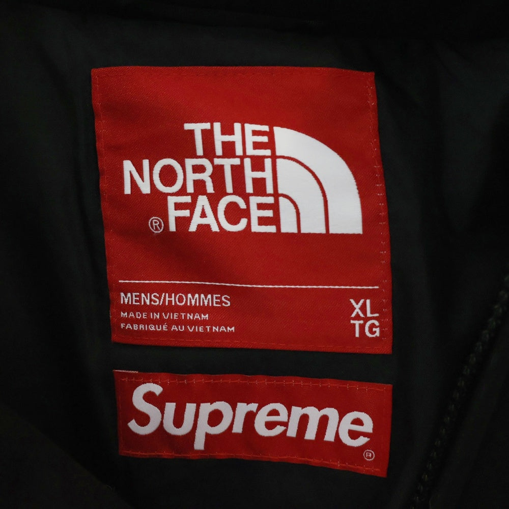 SUPREME(シュプリーム) 24AW×THE NORTH FACE Down Filled Zip Up Hooded Sweatshirt ダウン フィールド ジップアップ フーデッド スウェット ジャケット ブラック NY52400I