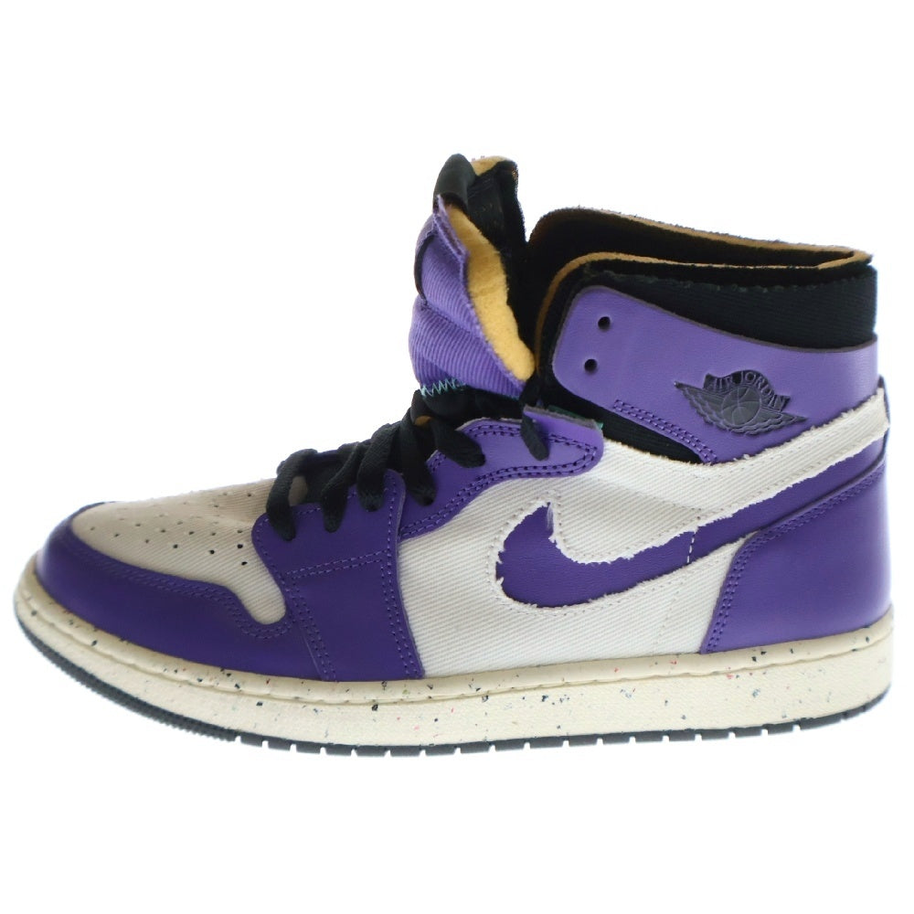NIKE(ナイキ) AIR JORDAN 1 ZOOM AIR CMFT DARK IRIS エアジョーダン1 ズーム コンフォート ダークアイリス ハイカットスニーカー パープル/ホワイト US9.5/27cm CT0978-501