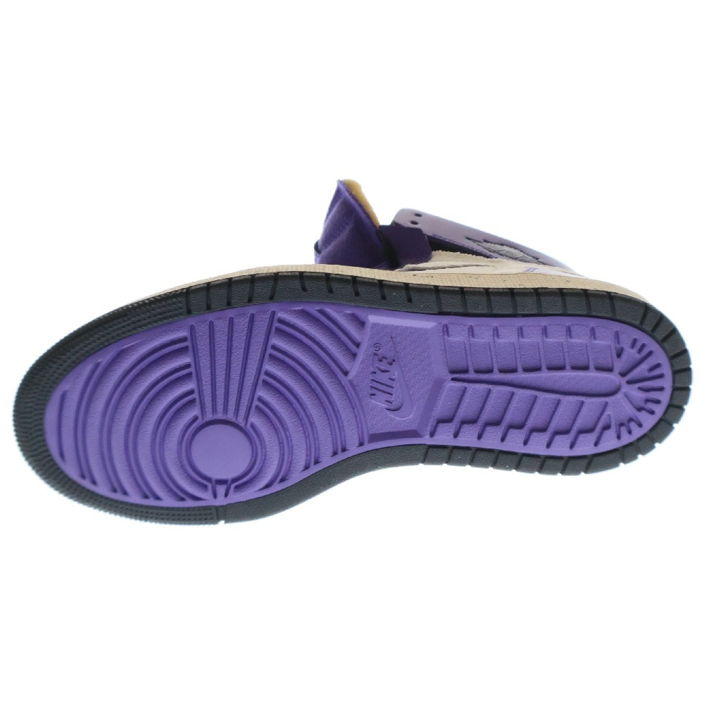 NIKE(ナイキ) AIR JORDAN 1 ZOOM AIR CMFT DARK IRIS エアジョーダン1 ズーム コンフォート ダークアイリス ハイカットスニーカー パープル/ホワイト US9.5/27cm CT0978-501
