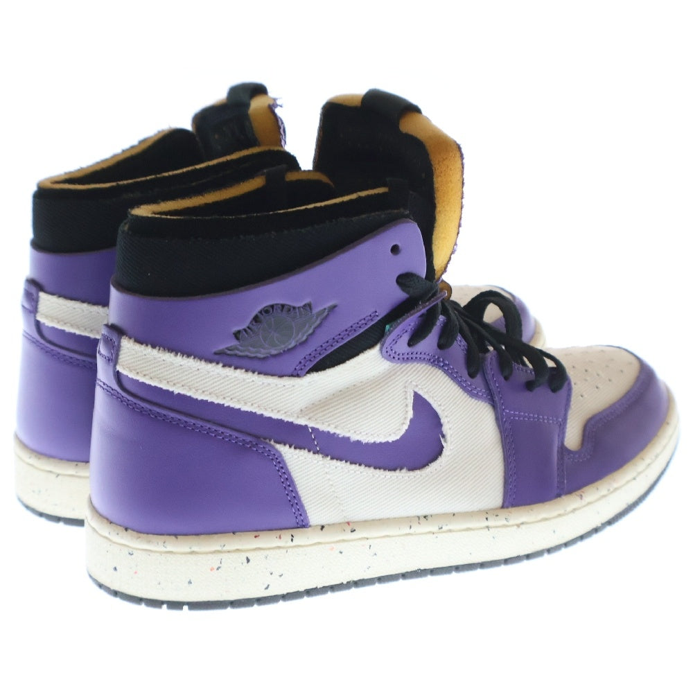 NIKE(ナイキ) AIR JORDAN 1 ZOOM AIR CMFT DARK IRIS エアジョーダン1 ズーム コンフォート ダークアイリス ハイカットスニーカー パープル/ホワイト US9.5/27cm CT0978-501
