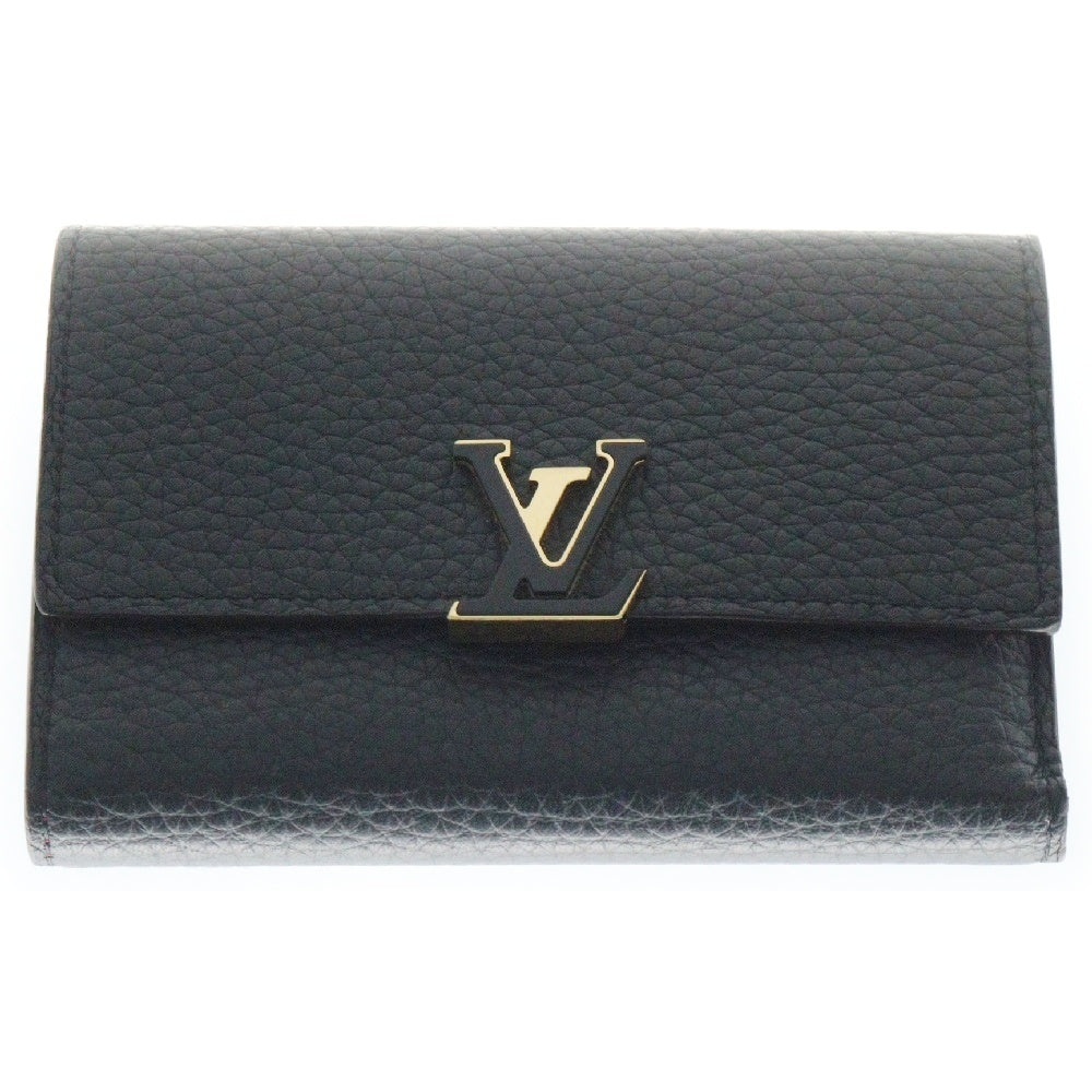 LOUIS VUITTON(ルイヴィトン) ポルトフォイユ・カプシーヌ コンパクトウォレット 三つ折り財布 ブラック/ピンク レディース M62157
