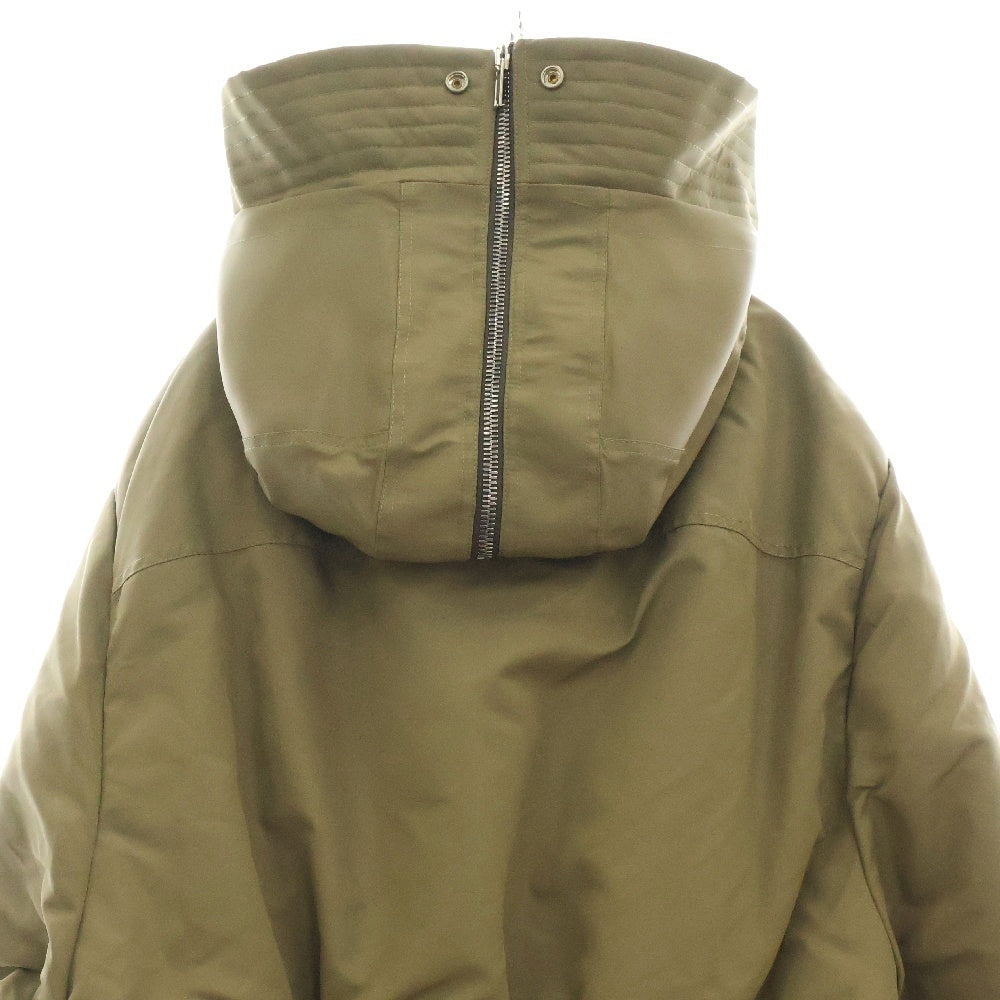 Rick Owens(リックオウエンス) 23AW CROPPED ALICE PARKA JACKET クロップド アリスパーカー ナイロンボンバージャケット カーキ RR02C7713-BR