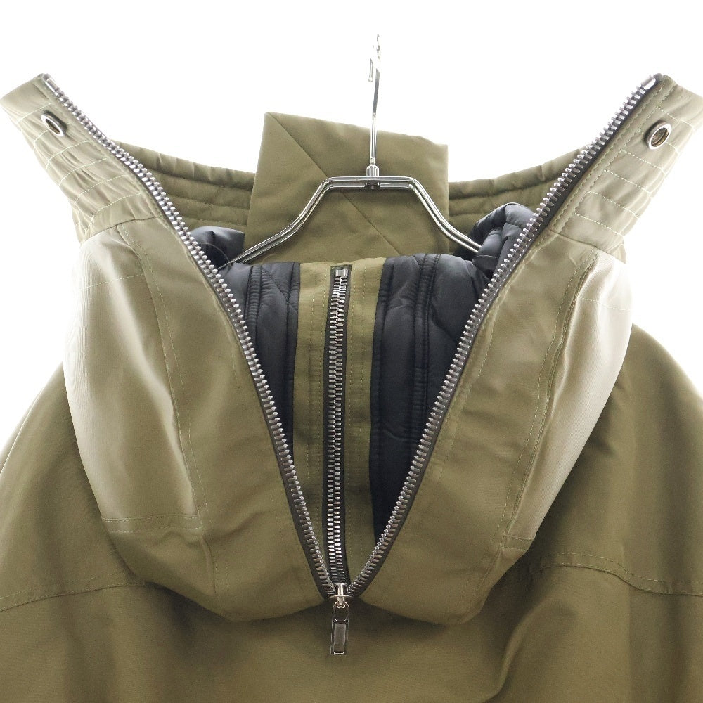 Rick Owens(リックオウエンス) 23AW CROPPED ALICE PARKA JACKET クロップド アリスパーカー ナイロンボンバージャケット カーキ RR02C7713-BR