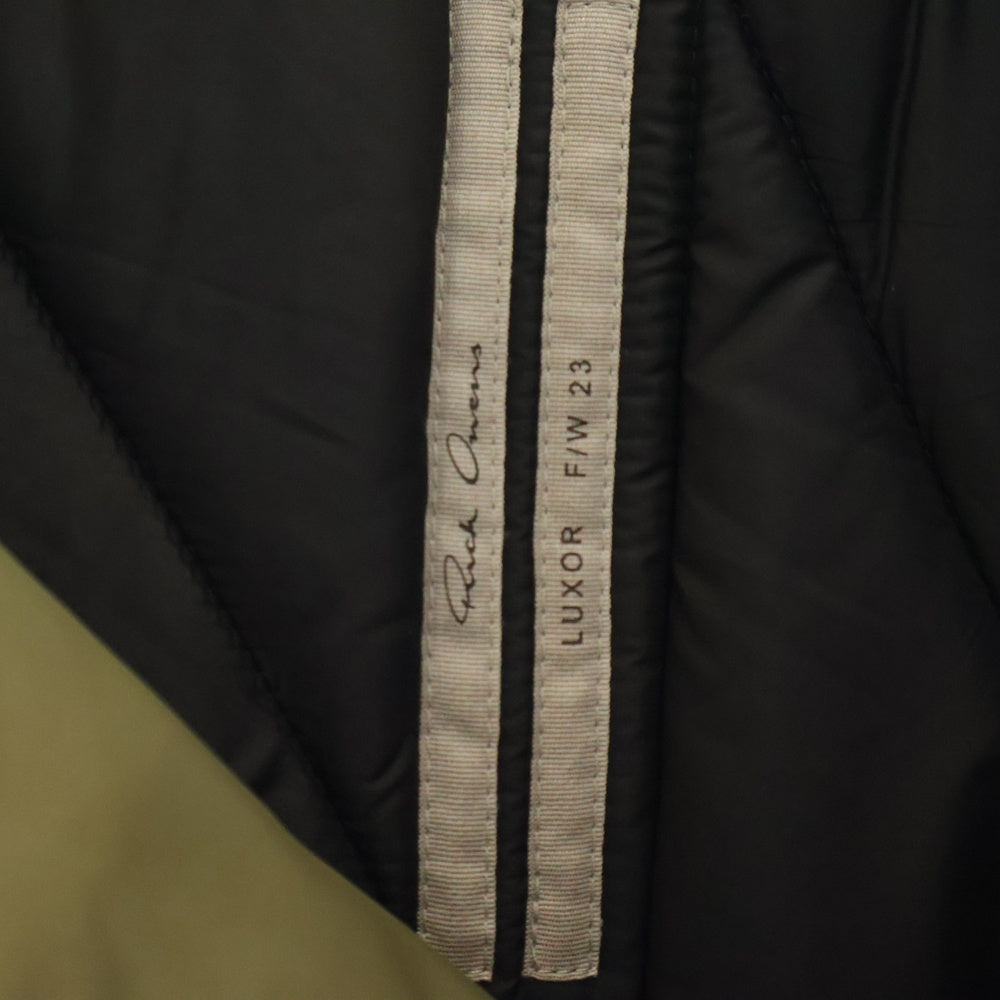 Rick Owens(リックオウエンス) 23AW CROPPED ALICE PARKA JACKET クロップド アリスパーカー ナイロンボンバージャケット カーキ RR02C7713-BR