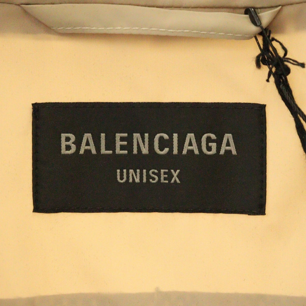 BALENCIAGA(バレンシアガ) 24SS ロゴプリント ポプリン ジャケット ブルゾン ベージュ 725302 TPO06