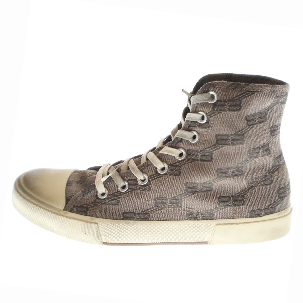 BALENCIAGA(バレンシアガ) PARIS HIGH TOP パリ ハイトップ BBキャンバス ハイカットスニーカーシューズ ブラウン