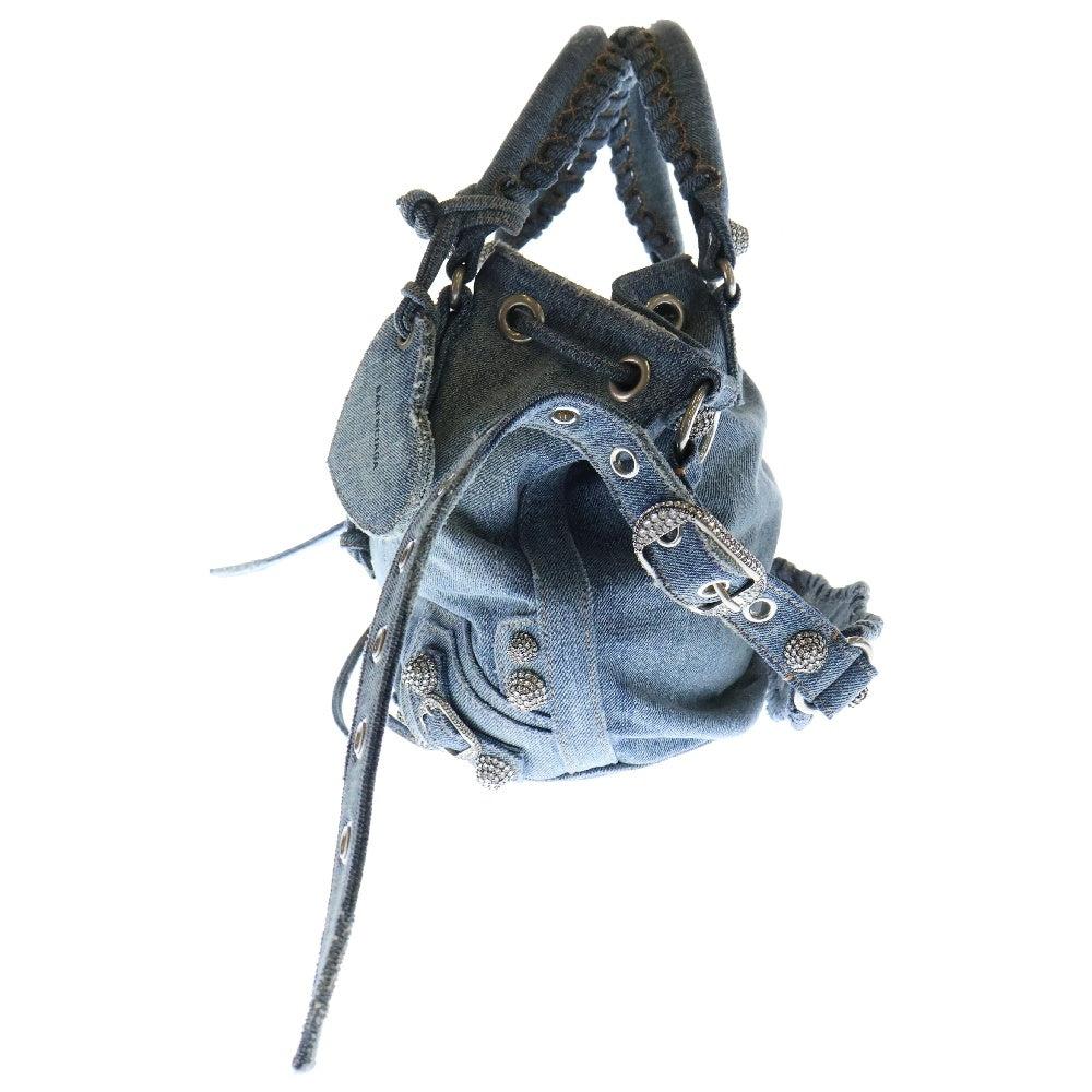 BALENCIAGA(バレンシアガ) LE CAGOLE ルカゴールXS デニム 2WAYハンドバッグ ショルダーバッグ インディゴ 702432 4715