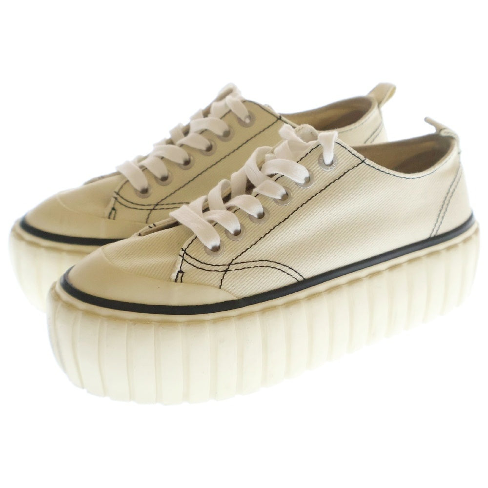 DIESEL(ディーゼル) S-HANAMI LOW X キャンバス ローカットスニーカー アイボリー レディース US6/23cm Y02828 PS416