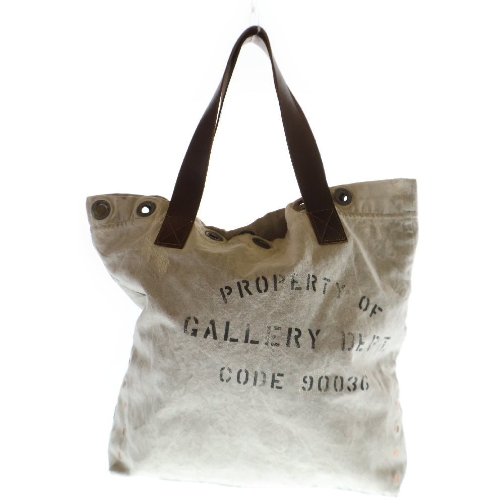 GALLERY DEPT.(ギャラリーデプト) 24AW TOOL TOTE CANVAS BAG ツールトート キャンバスバッグ ステンシルプリント ハンドバッグ グレー TT-9270