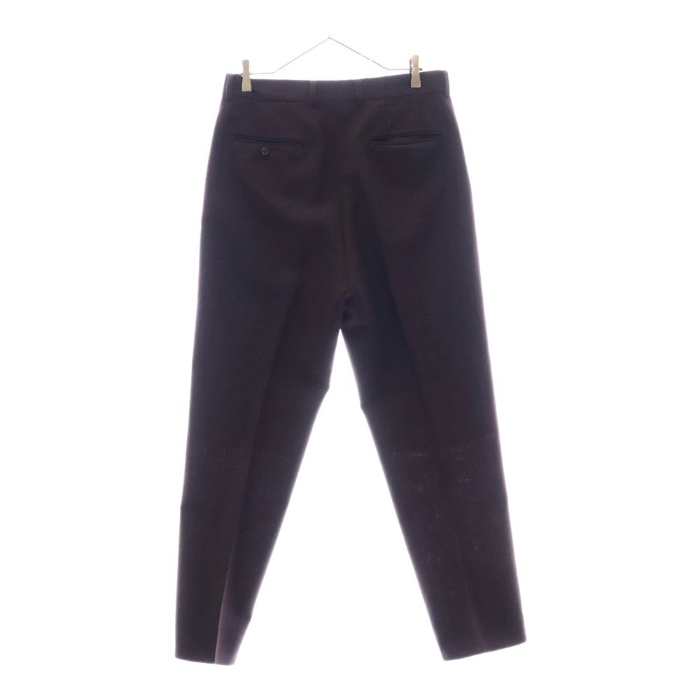 WACKO MARIA(ワコマリア) DORMEUIL DOUBLE PLEATED TROUSERS ドーメル 2タックスラックス トラウザーパンツ バーガンディ