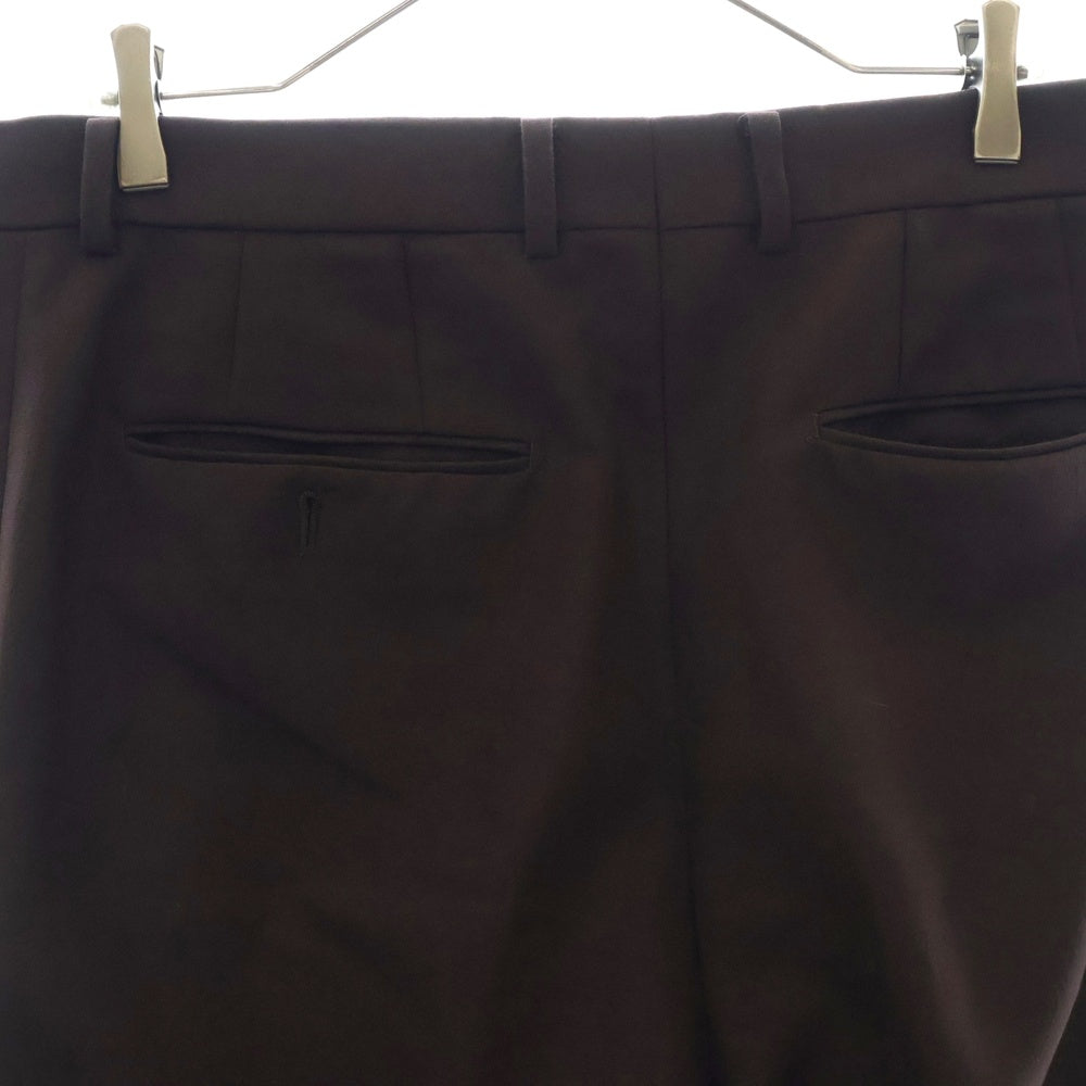 WACKO MARIA(ワコマリア) DORMEUIL DOUBLE PLEATED TROUSERS ドーメル 2タックスラックス トラウザーパンツ バーガンディ