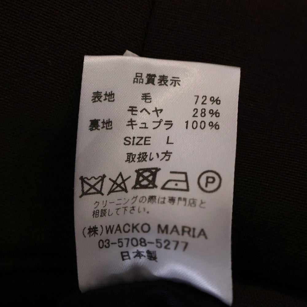 WACKO MARIA(ワコマリア) DORMEUIL DOUBLE PLEATED TROUSERS ドーメル 2タックスラックス トラウザーパンツ バーガンディ