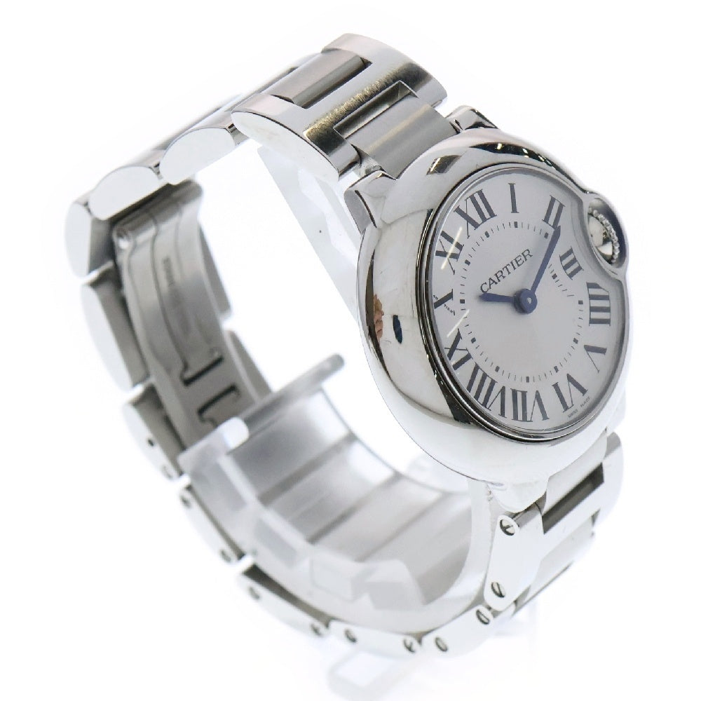 Cartier(カルティエ) バロン ブルー ドゥ カルティエ ウォッチ 腕時計 28mm クォーツムーブメント スティール SM シルバー レディース W69010Z4
