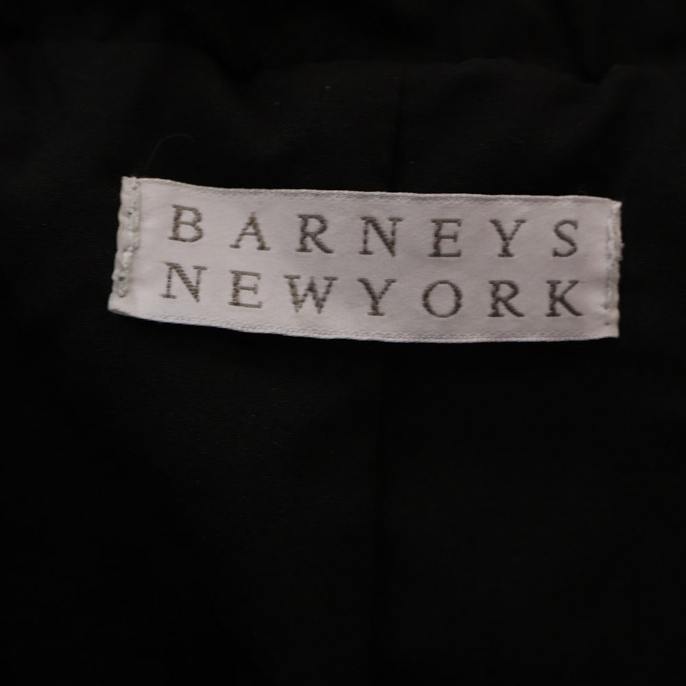 BARNEYS NEWYORK(バーニーズ ニューヨーク) シープスキン ジップアップ フーデッドレザージャケット ブラック レディース 050002