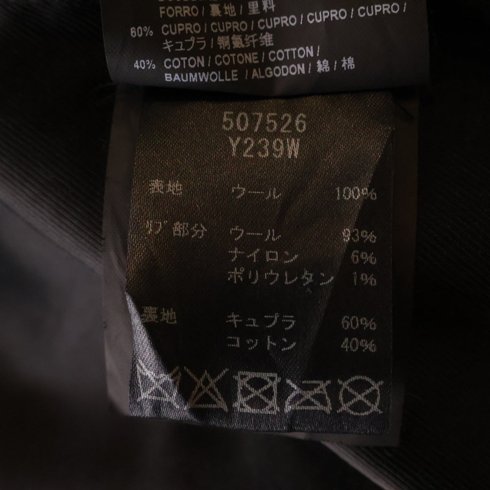 SAINT LAURENT PARIS(サンローランパリ) RAGLAN JACKET ポケット装飾 フロントスナップ ウール ラグランジャケット ブルゾン ブラック レディース 507526 Y239W