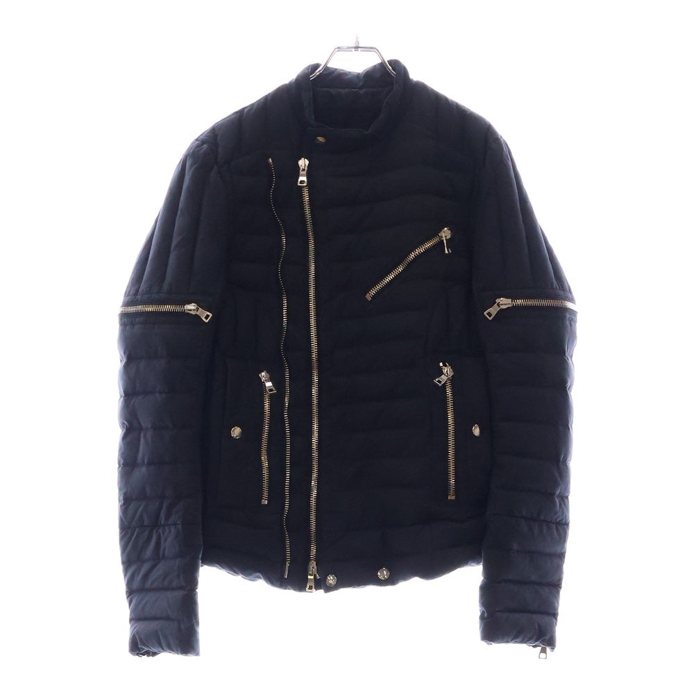 BALMAIN(バルマン) 15AW BIKER DOWN バイカー ダウンジャケット ネイビー W5HT843B923