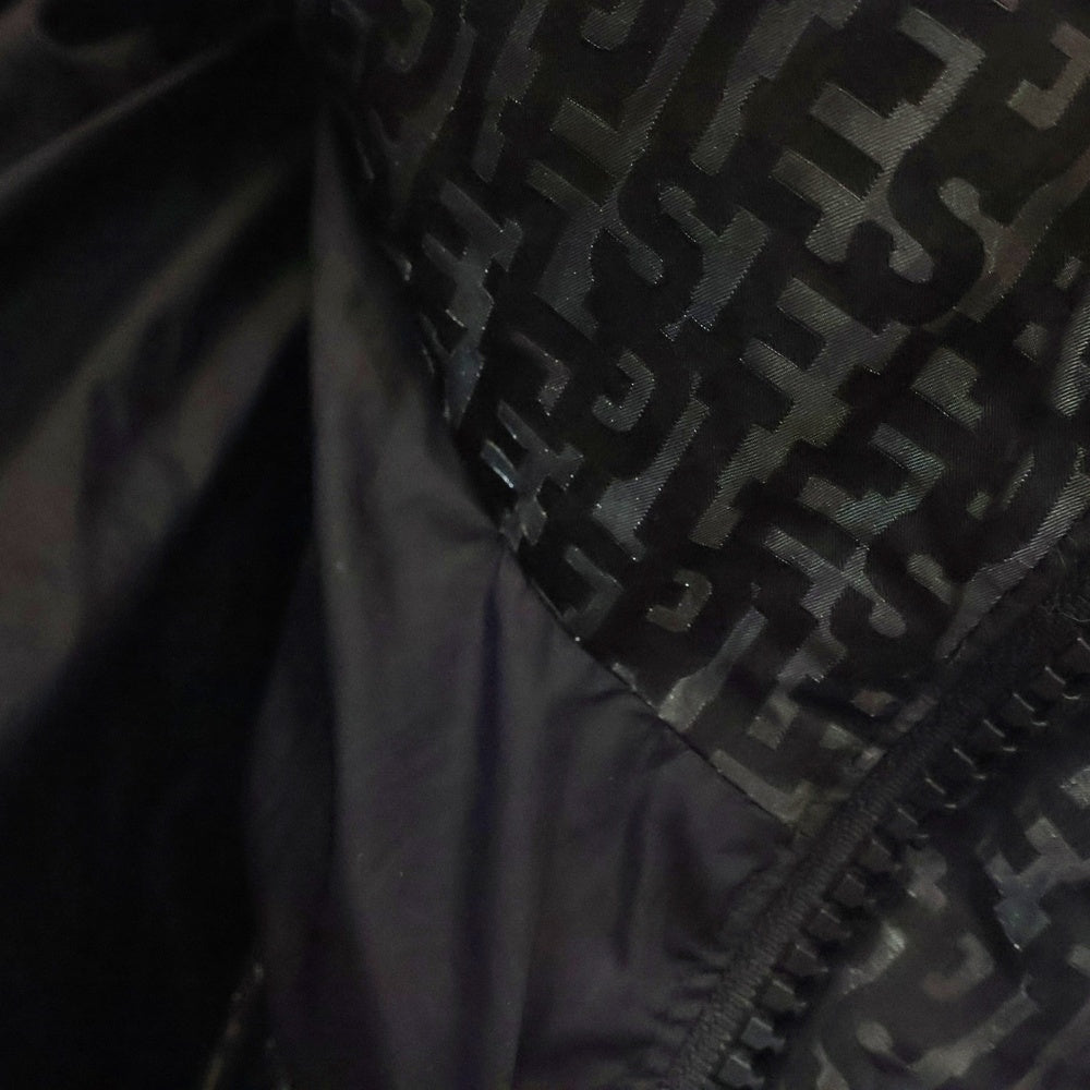 DIESEL(ディーゼル) W-ROLFYS-MON モノグラム柄 フーデット パファー ジャケット ブラック A10489 0DNAU