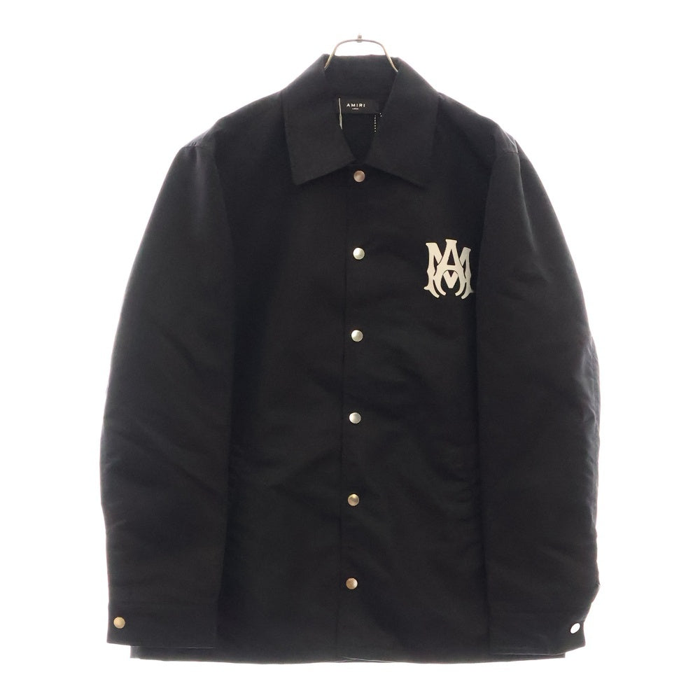 AMIRI(アミリ) ロゴプリントナイロンコーチジャケット ブラック AMOULW1014
