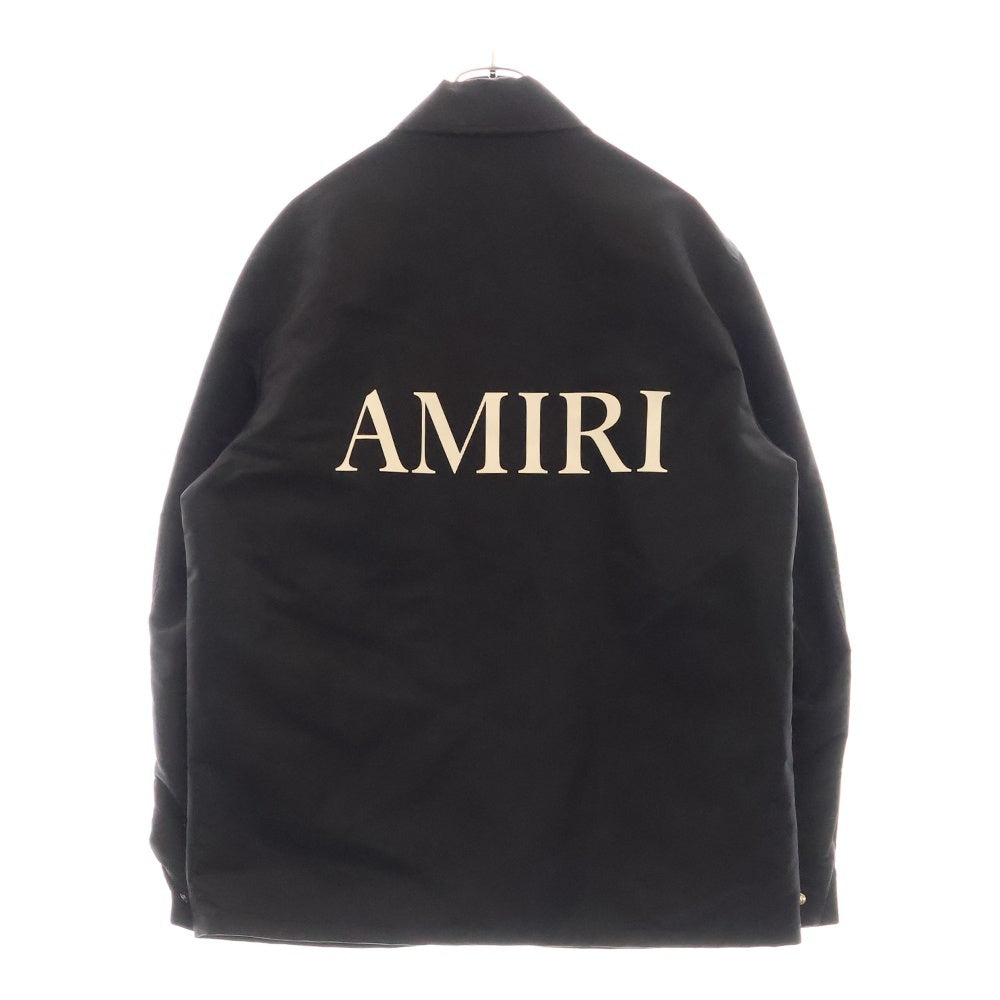 AMIRI(アミリ) ロゴプリントナイロンコーチジャケット ブラック AMOULW1014