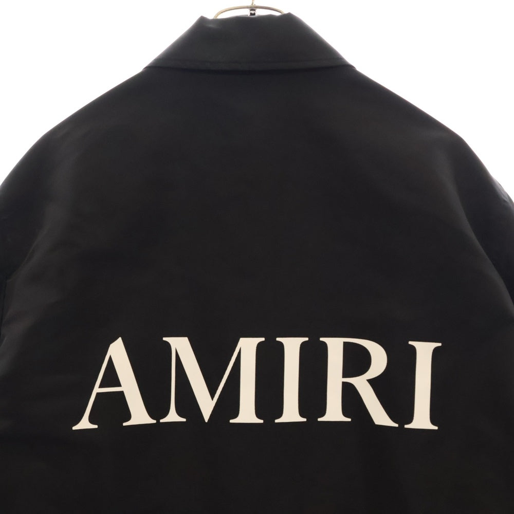 AMIRI(アミリ) ロゴプリントナイロンコーチジャケット ブラック AMOULW1014